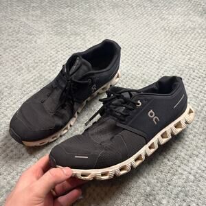On Running Cloud 5 Men's Training Black/White Sneaker Shoes Sz 13